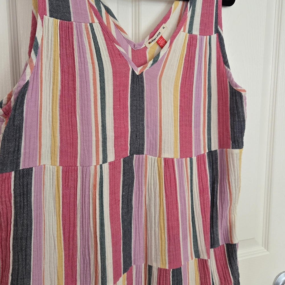 Marine Layer Multicolor Striped Maxi Dress